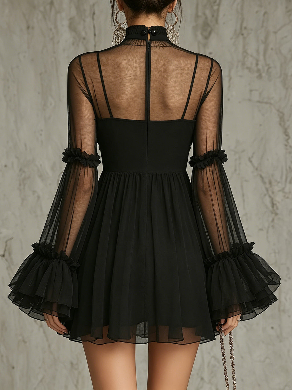 Women's Mini Dress | Pleated Floral Summer