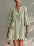 Women's Mini Dress | Pleated Summer Casual