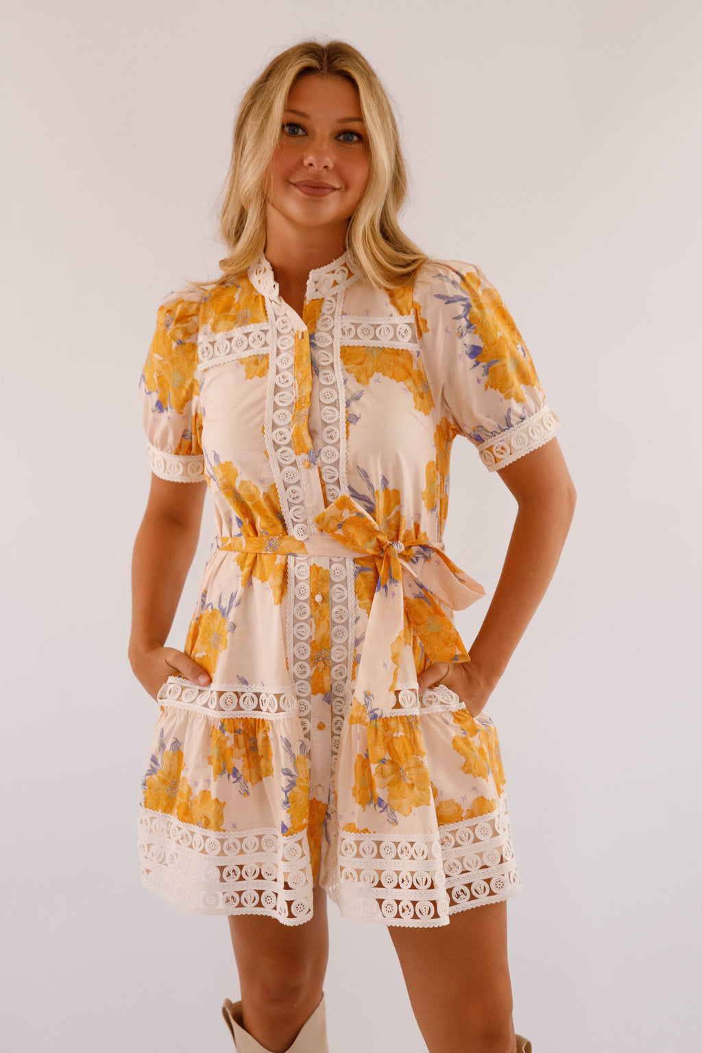 Women's Mini Dress | Puff-Sleeve Summer Casual