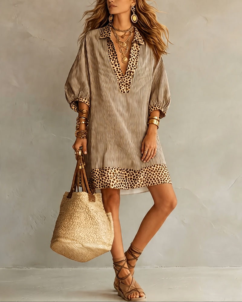 Women's Mini Dress | Puff-Sleeve Summer Casual