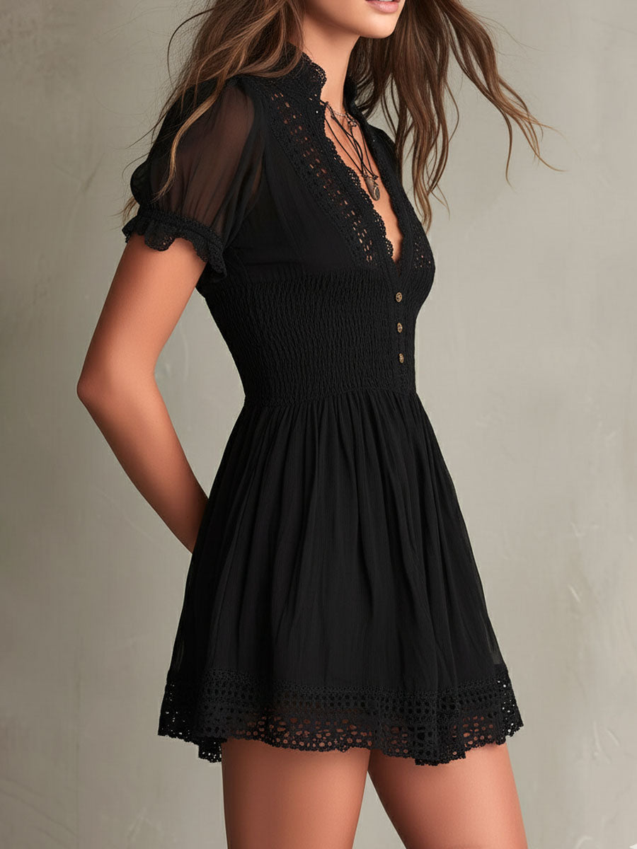 Women's Mini Dress | Smock Summer Casual