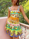Women's Mini Dress | Square-Neck Summer Casual