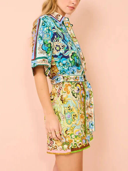 Women's Mini Dress | Tiered Garden-Party