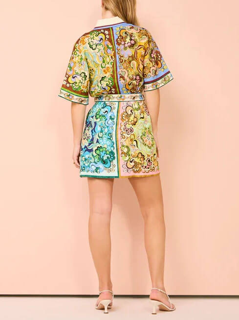 Women's Mini Dress | Tiered Garden-Party