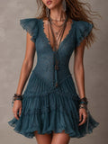 Women's Mini Dress | Tiered Ruffled Summer