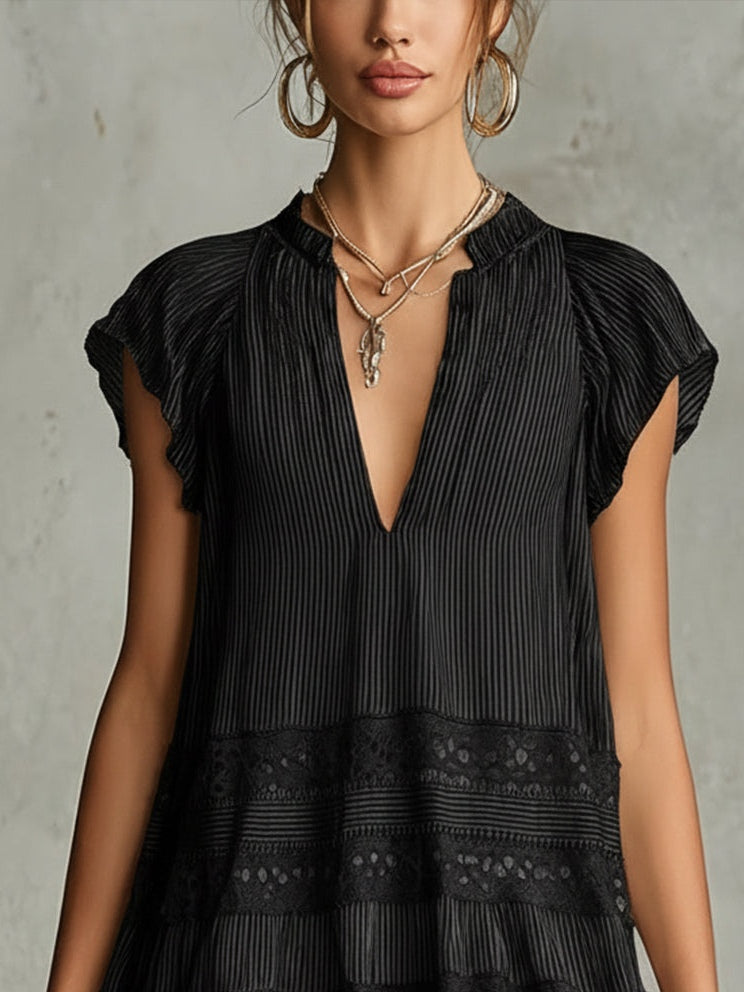 Women's Mini Dress | Tiered Ruffled Summer