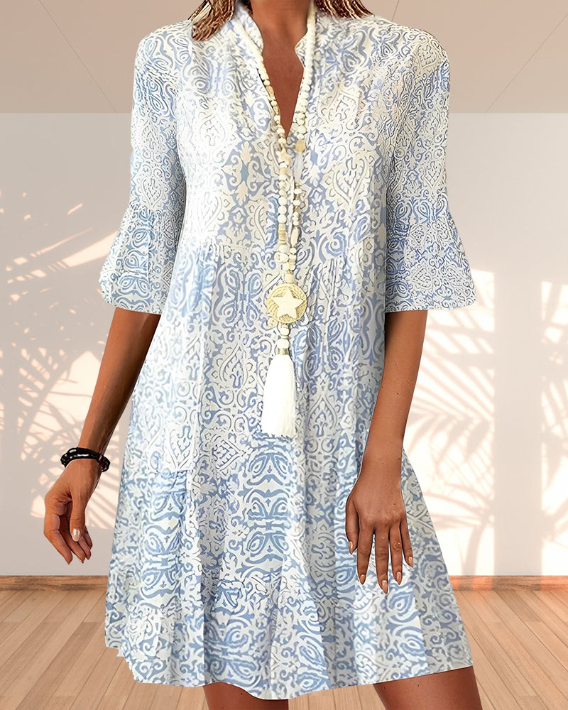 Women's Mini Dress | V-Neck Summer Casual