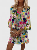 Women's Mini Dress | V-Neck Summer Casual