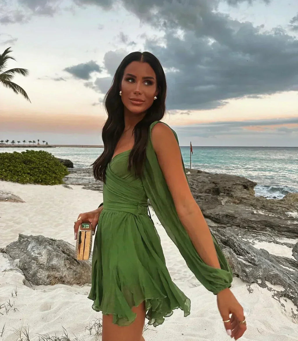 Women's Mini Dress | V-Neck Summer Casual