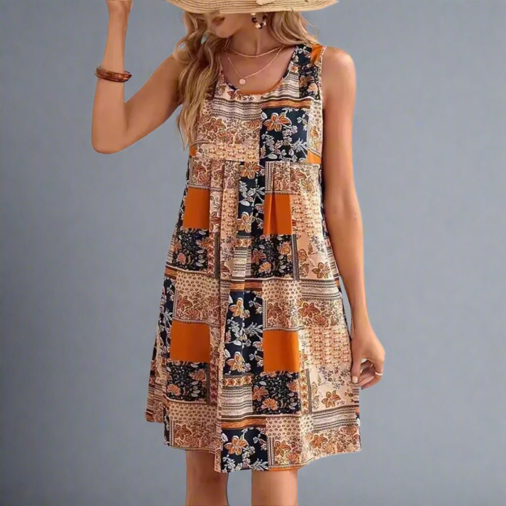 Women's Mini Sundress | Printed Sleeveless