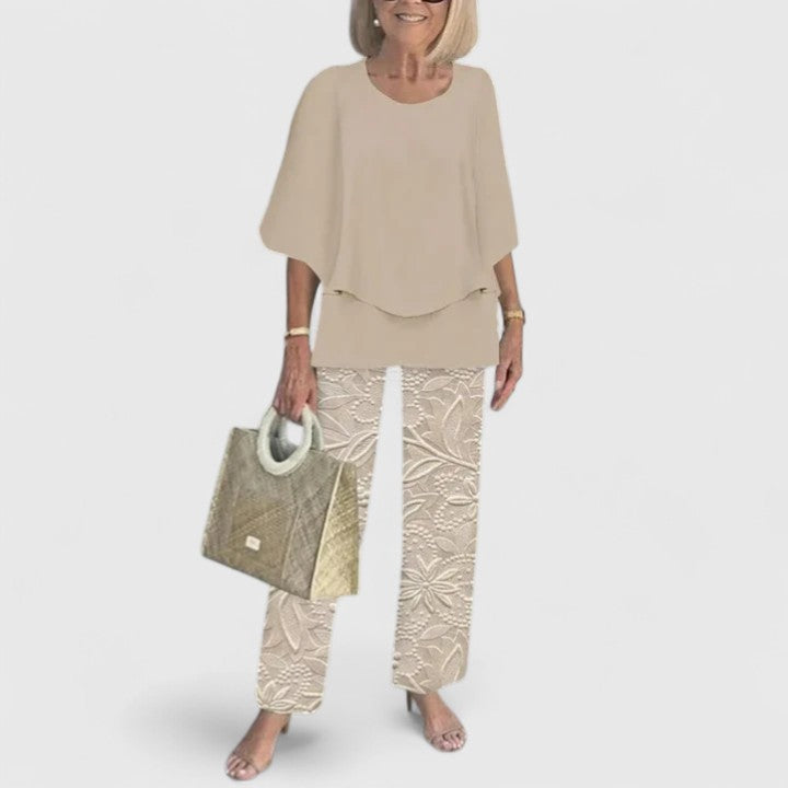 Women's Palazzo Pants | Floral Wide-Leg