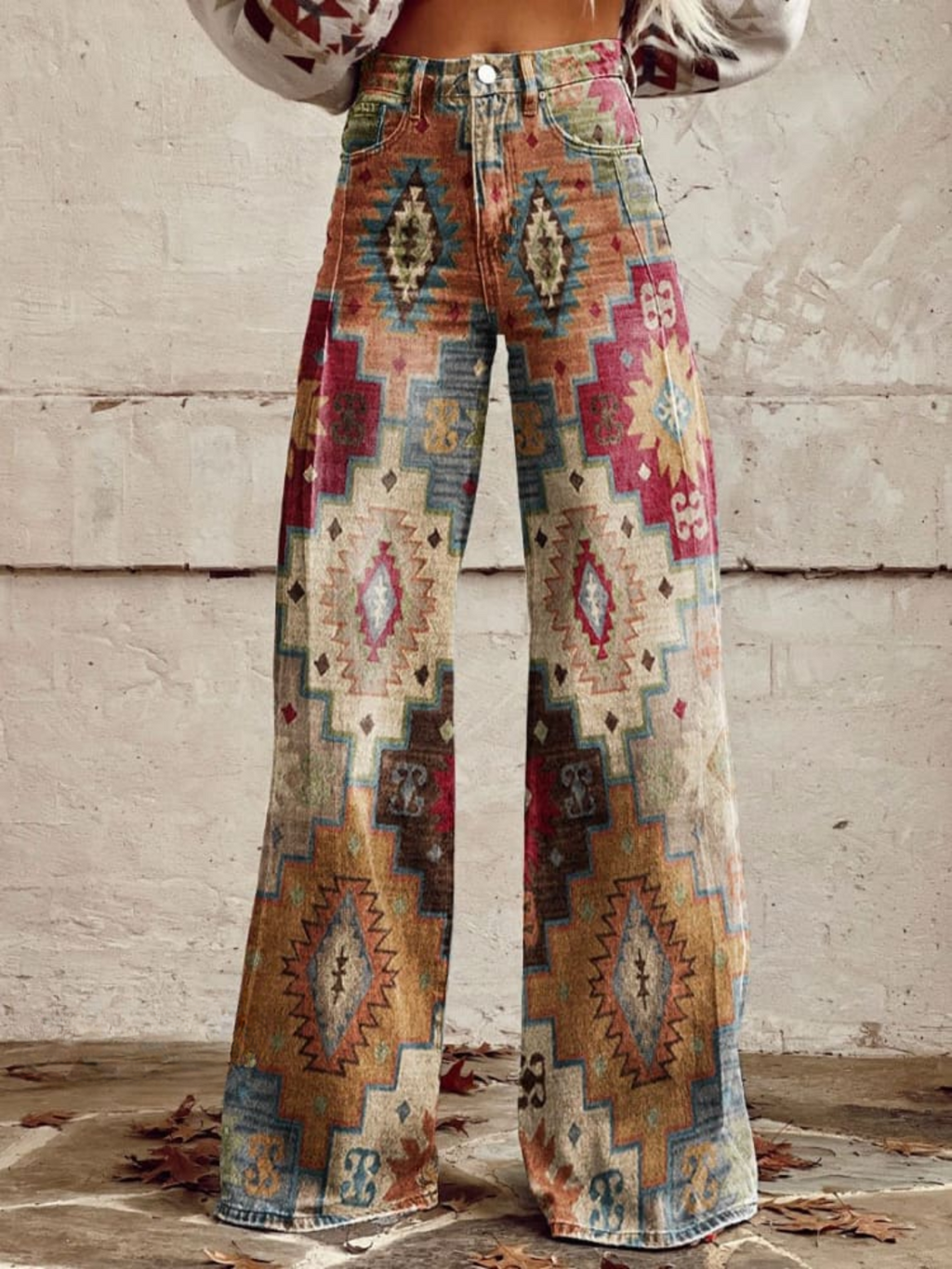 Women's Palazzo Pants | Printed Wide-Leg