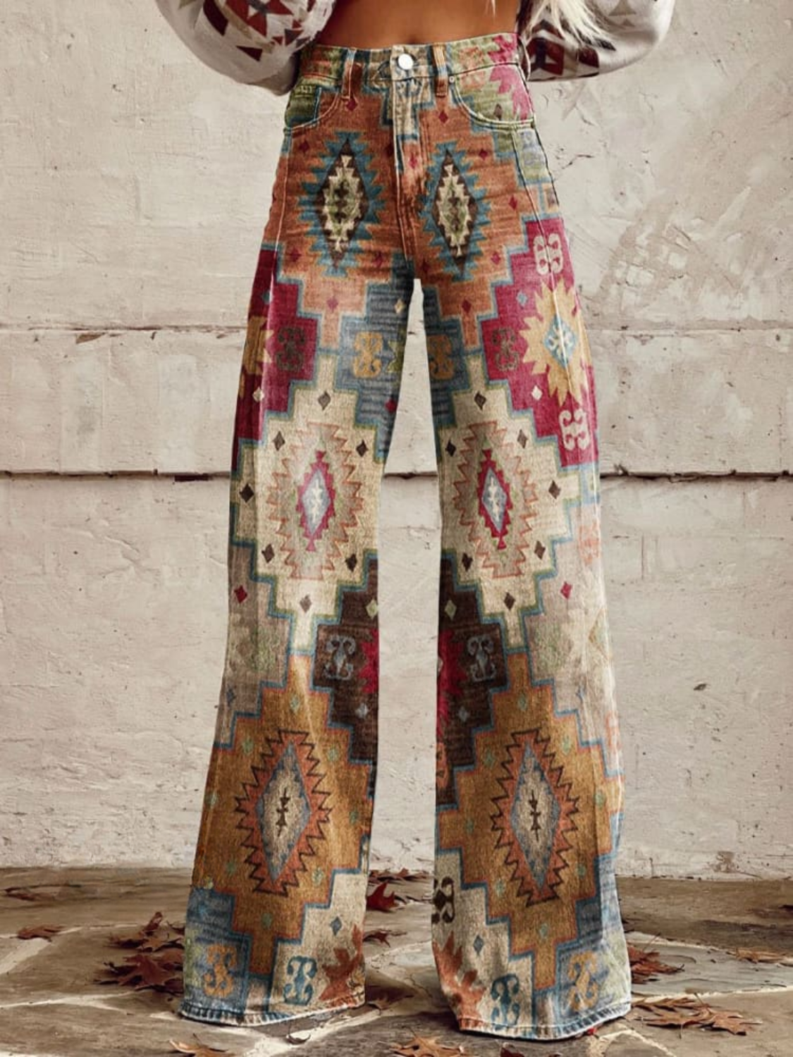Women's Palazzo Pants | Printed Wide-Leg