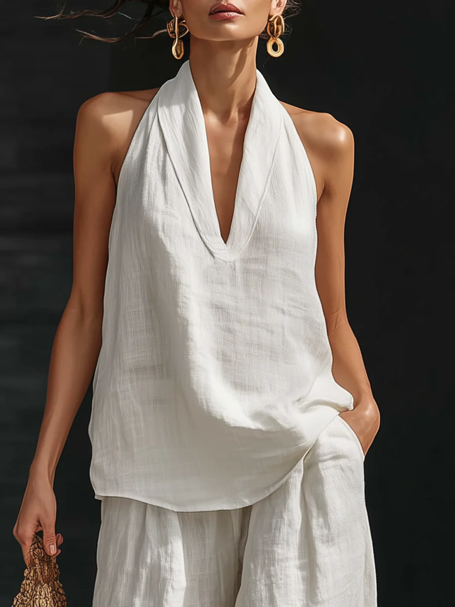 Women's Palazzo Pants | Sleeveless Wide-Leg Everyday