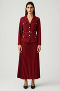 Women's Pleated Skirt | Flowy Summer High-Waisted