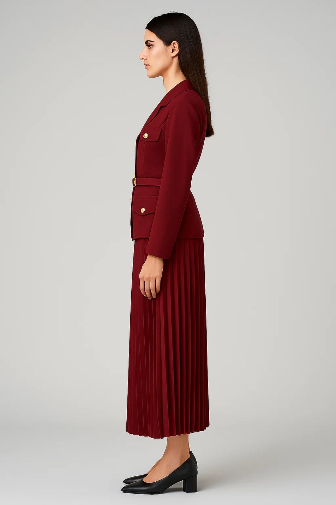 Women's Pleated Skirt | Flowy Summer High-Waisted