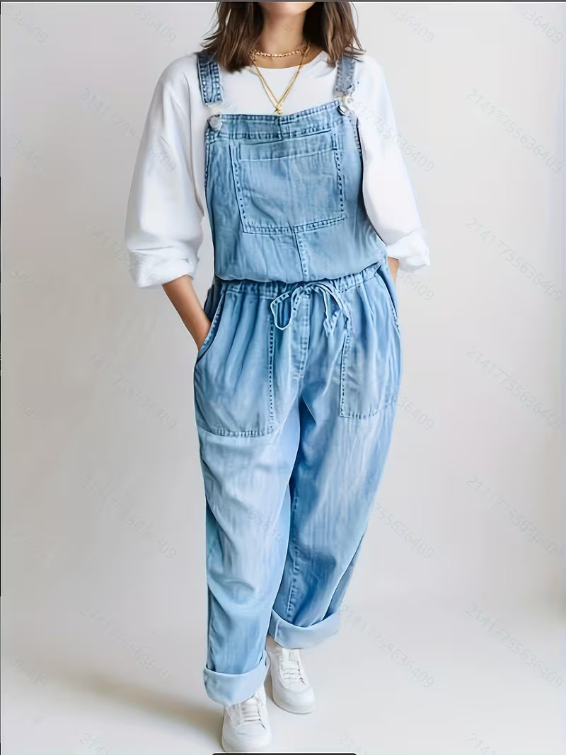 Women's Sleeveless Jumpsuit | Chambray Relaxed