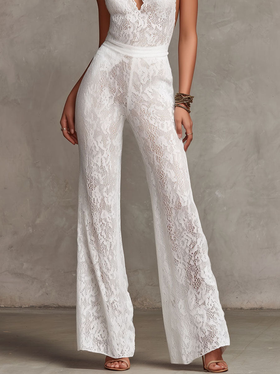 Women's Sleeveless Jumpsuit | Halter Effortless