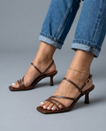 Women's Slingback Heels | Ankle-Strap Brown
