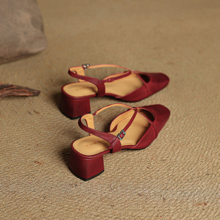 Women's Strappy Heels | Leather-Look Summer Open-Toe