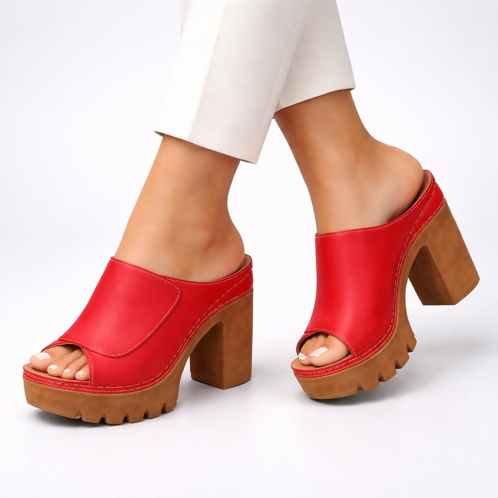Women's Strappy Heels | Platform Summer Open-Toe