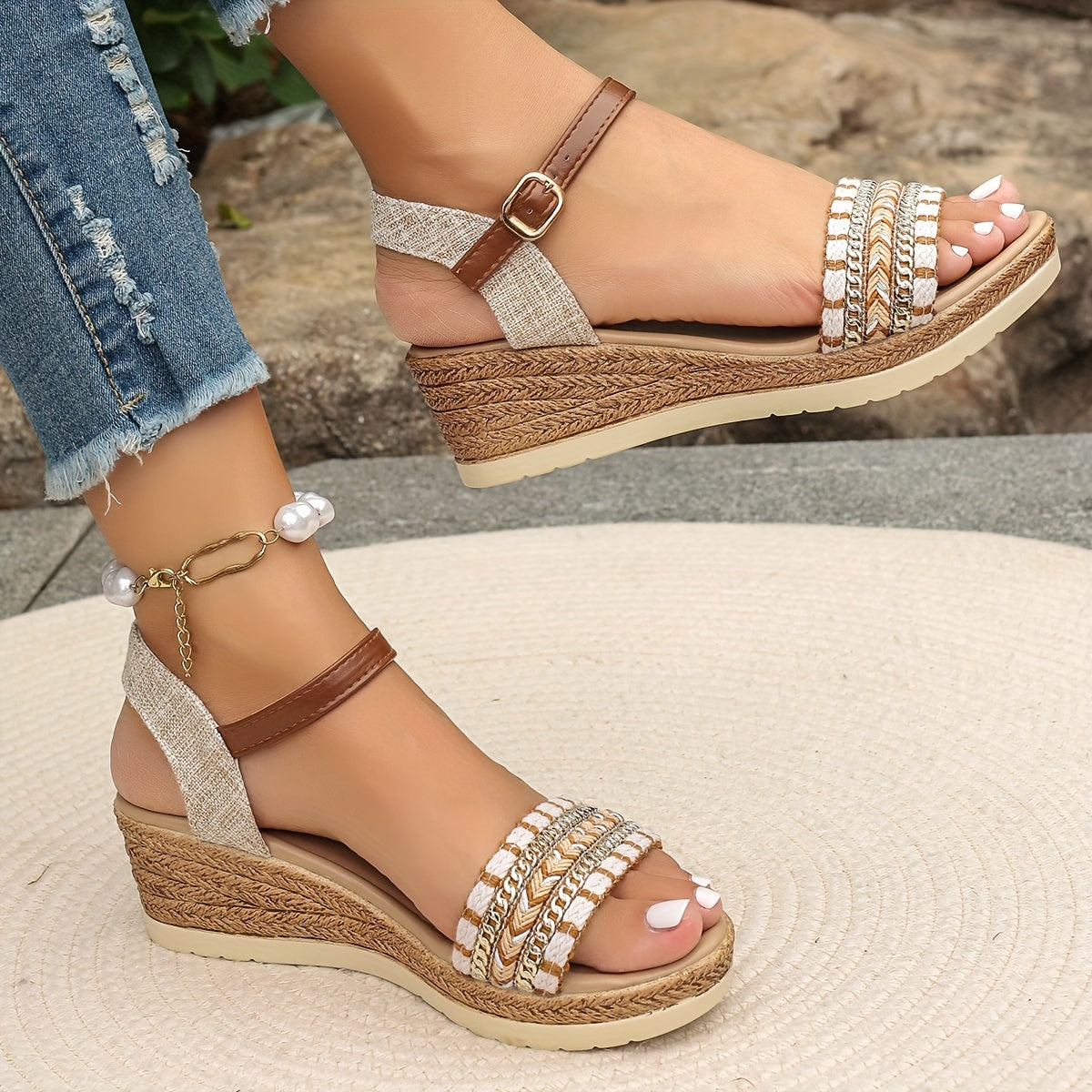 Women's Strappy Heels | Platform Summer Open-Toe