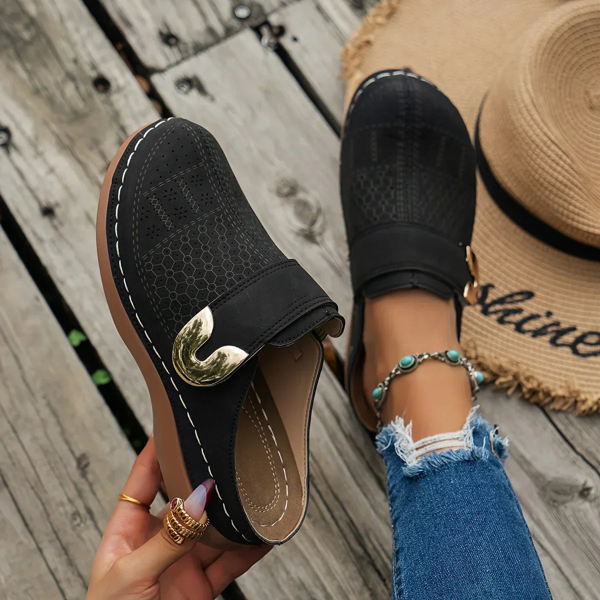 Women's Strappy Heels | Slip-On Summer Open-Toe