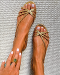 Women's Strappy Sandals | Golden Elegance