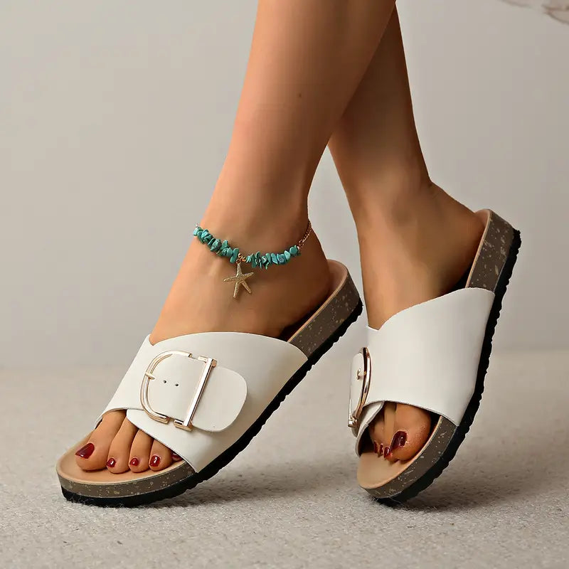Women's Strappy Sandals | Open-Toe Flat Summer
