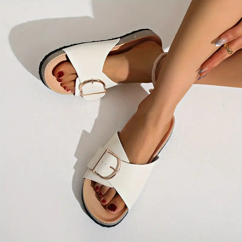 Women's Strappy Sandals | Open-Toe Flat Summer