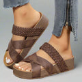 Women's Strappy Sandals | Platform Open-Toe Flat