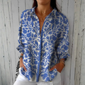 Women's Summer Blouse | Floral Button-Down