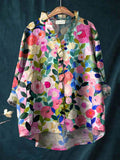 Women's Summer Blouse | Floral Linen Everyday