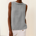 Women's Summer Blouse | Sleeveless Roll