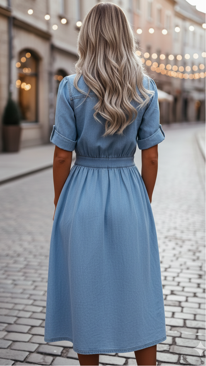 Women's Summer Dress | Belted Casual Flowy