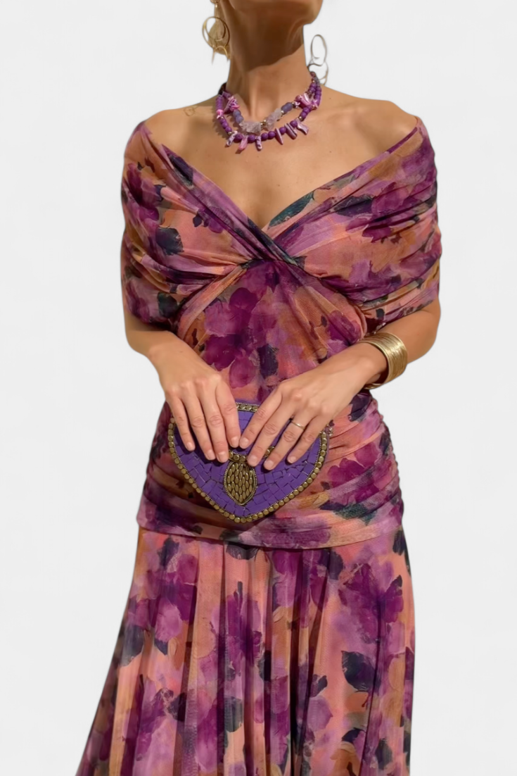 Women's Summer Dress | Floral V-Neck Casual