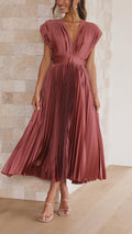 Women's Summer Dress | Pleated Casual Flowy