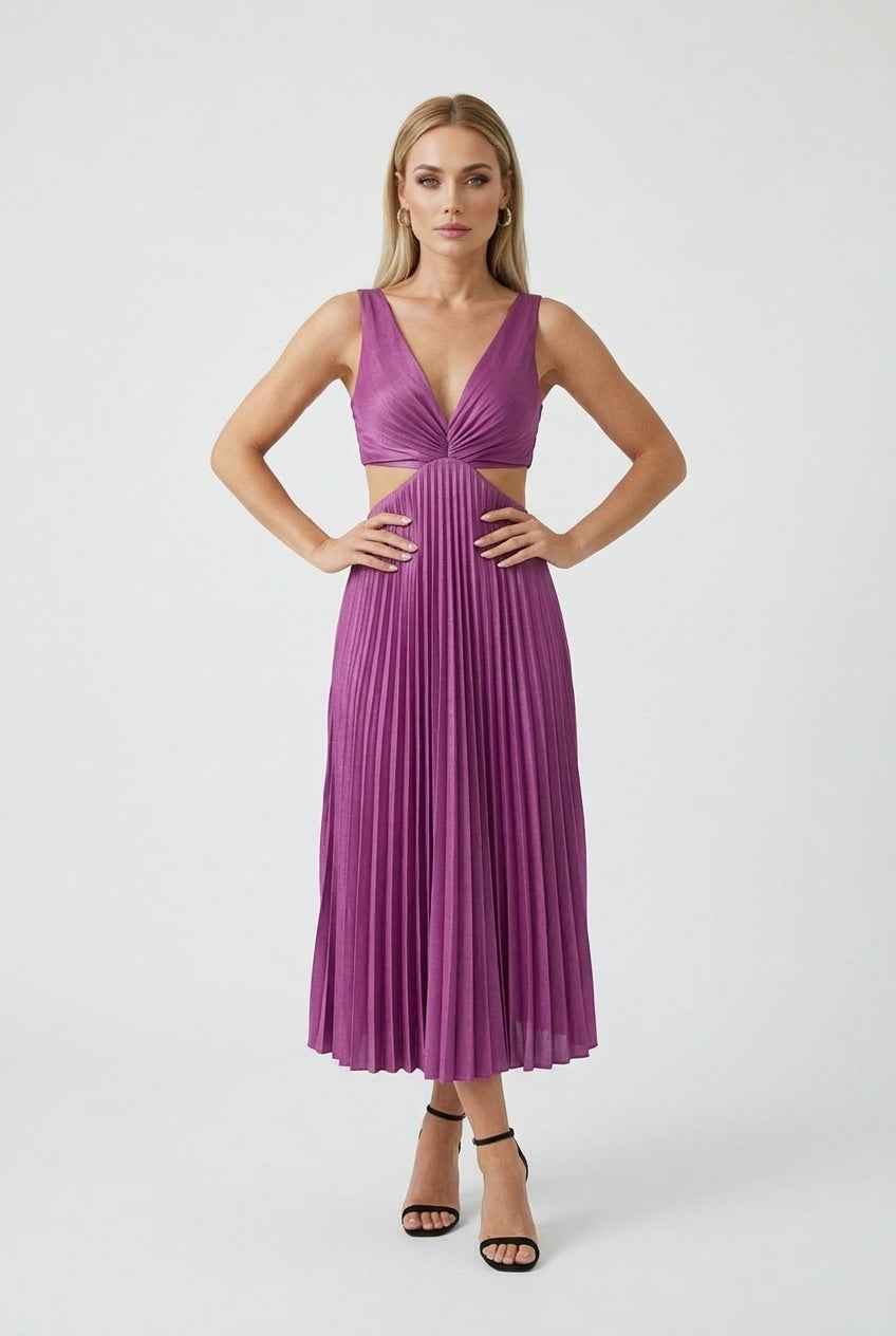 Women's Summer Dress | Pleated Draped Casual