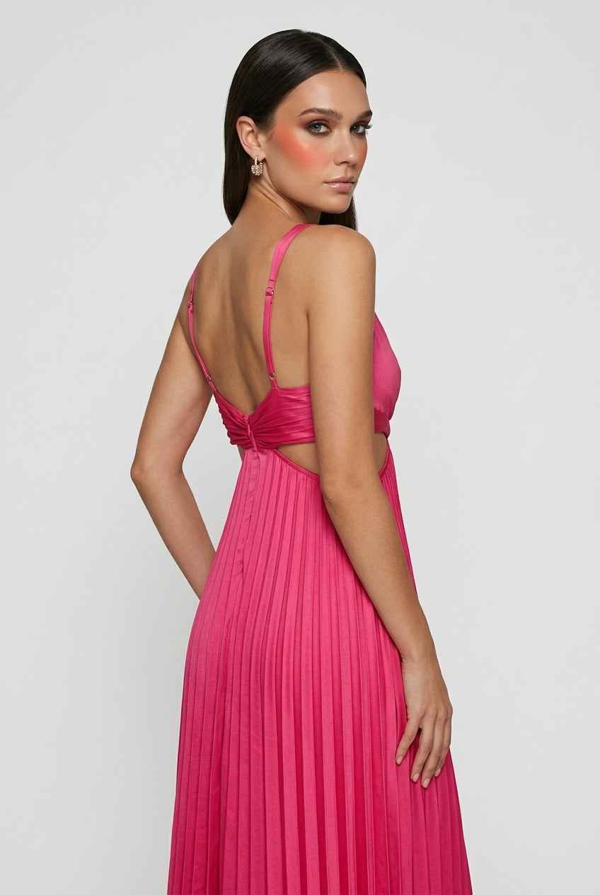 Women's Summer Dress | Pleated Flowy Casual