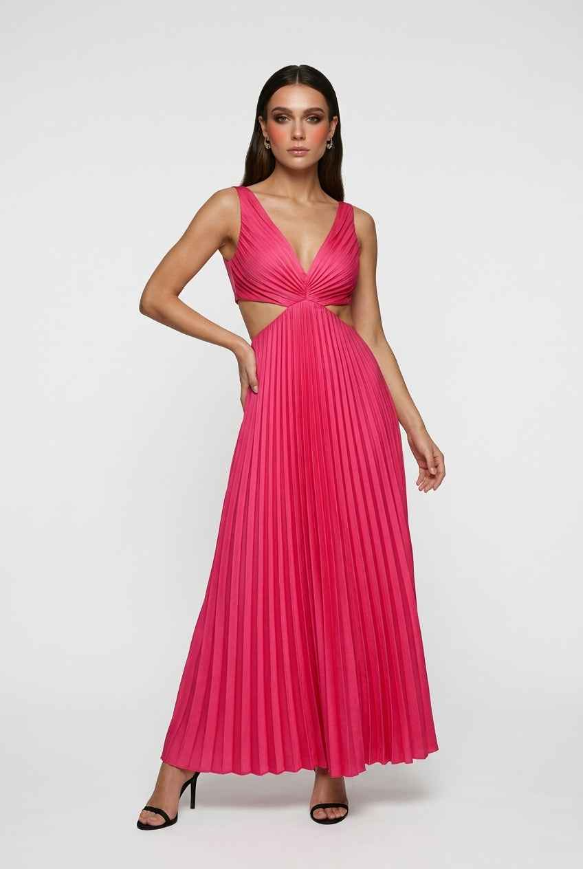 Women's Summer Dress | Pleated Flowy Casual