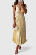 Women's Summer Dress | Pleated Sleeveless Casual