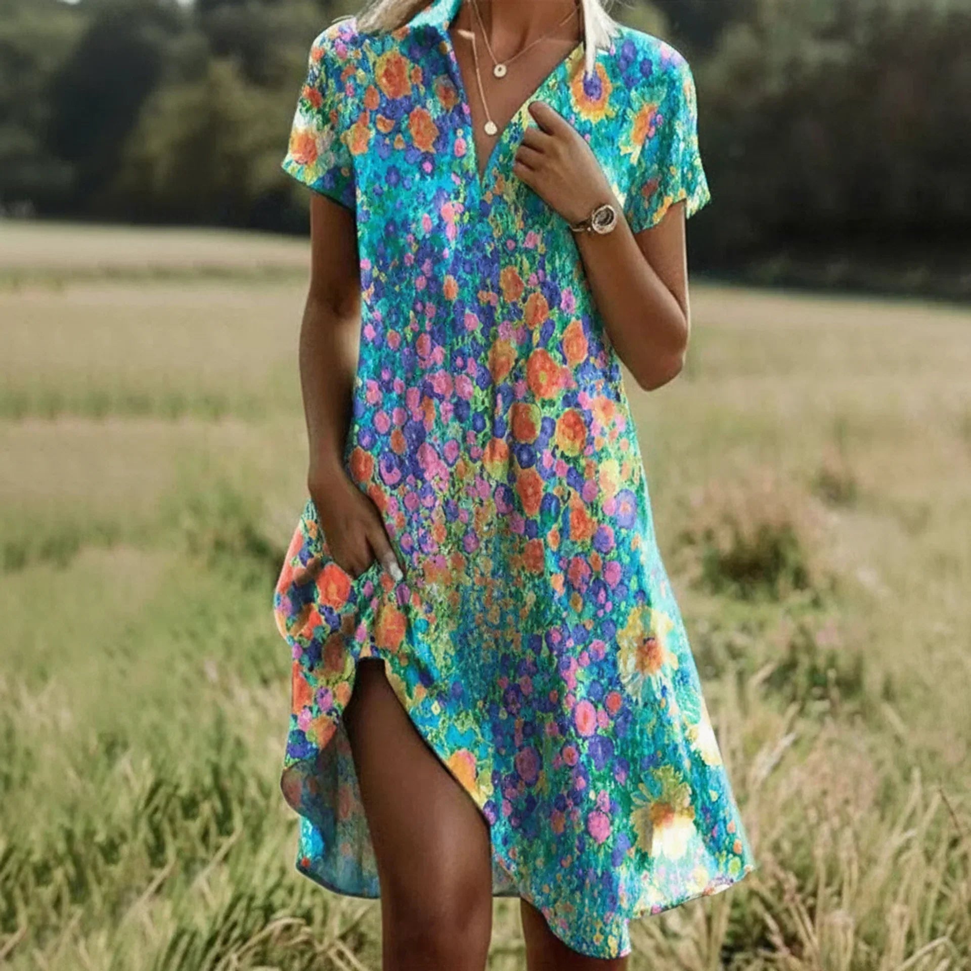Women's Summer Dress | Printed Boho