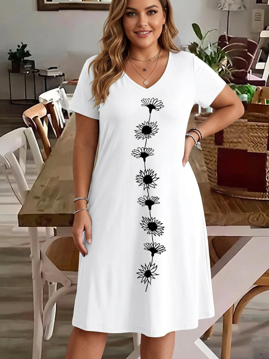 Women's Summer Dress | Printed Casual Flowy