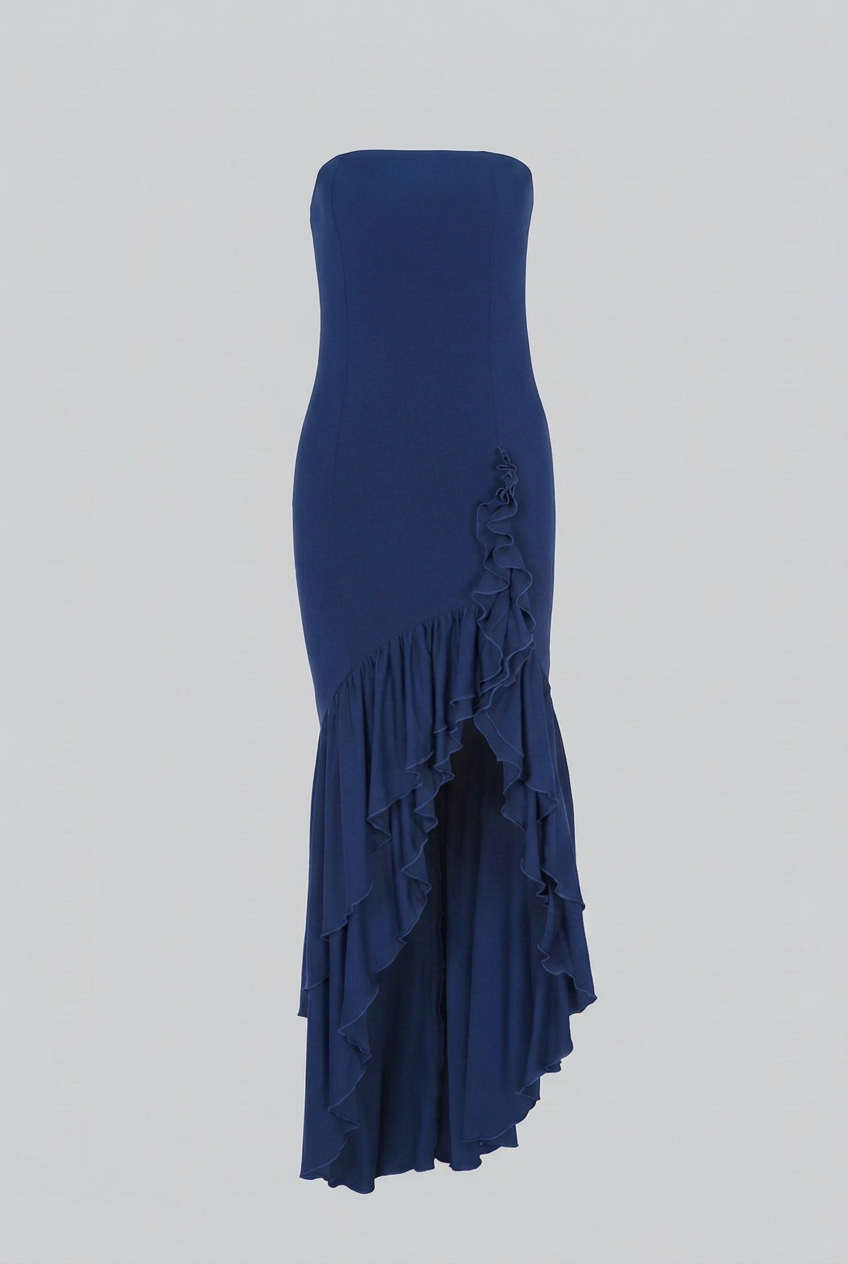 Women's Summer Dress | Tiered Strappy Ruffled