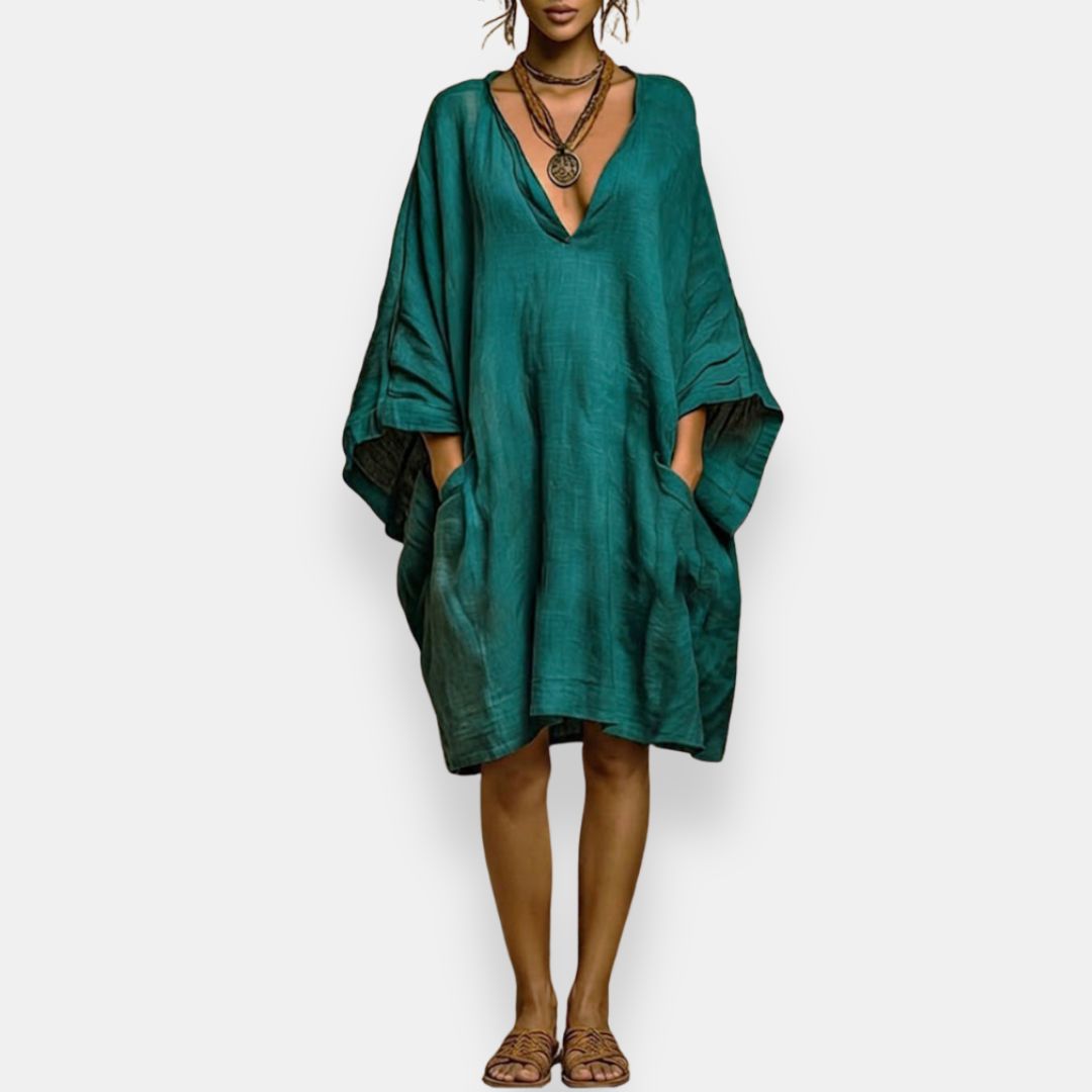 Women's Summer Dress | V-Neck Casual Flowy