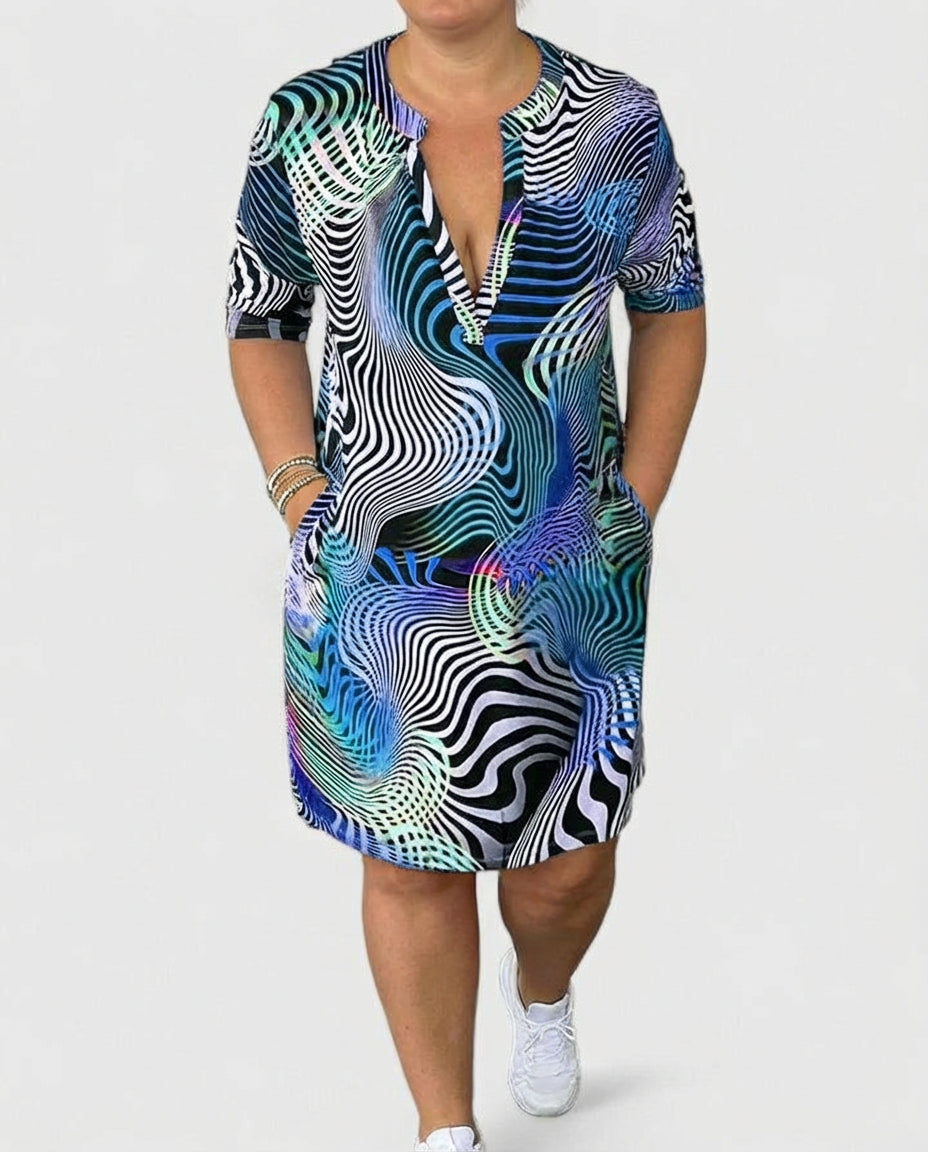 Women's Summer Dress | V-Neck Casual Flowy