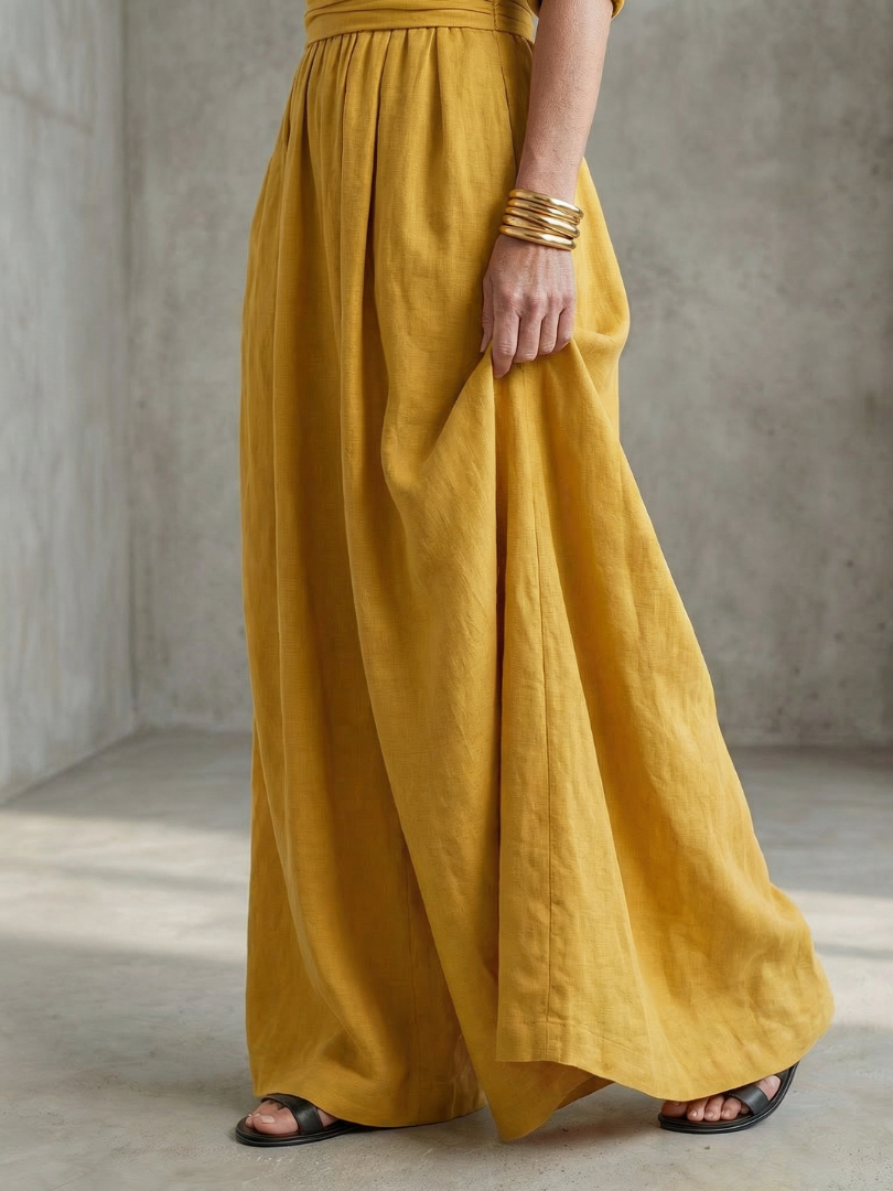 Women's Summer Jumpsuit | Draped Wide