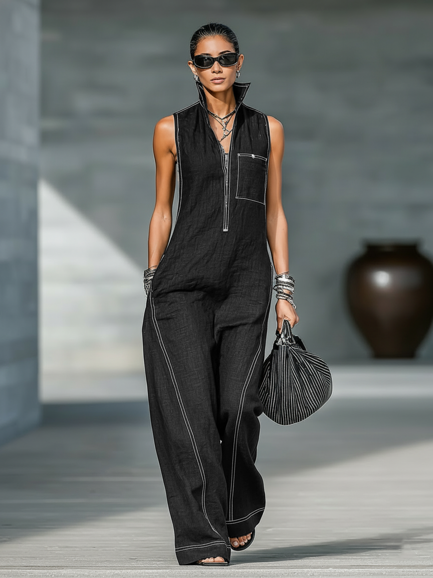 Women's Summer Jumpsuit | Sleeveless Day-to-Night