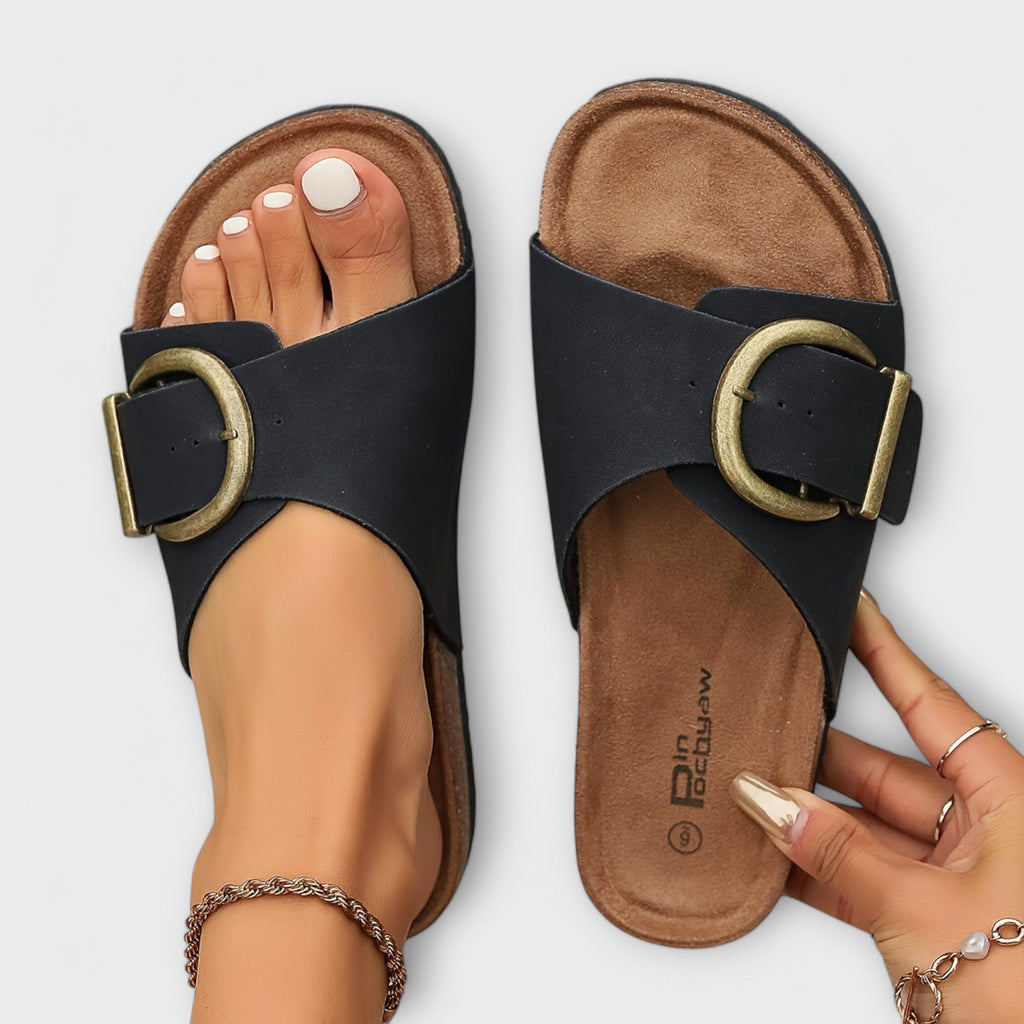 Women's Summer Sandals | Open-Toe Buckle
