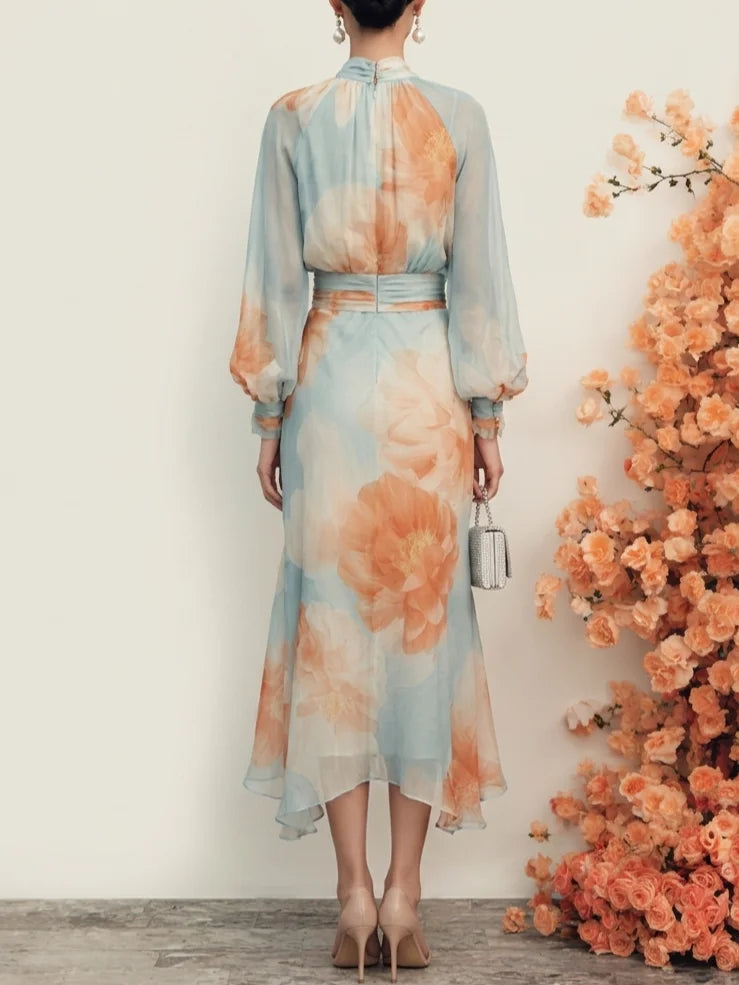 Women's Summer Skirt | Floral Long-Sleeve